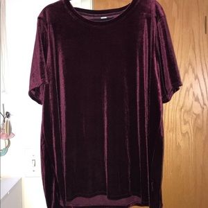 Red velvet tee